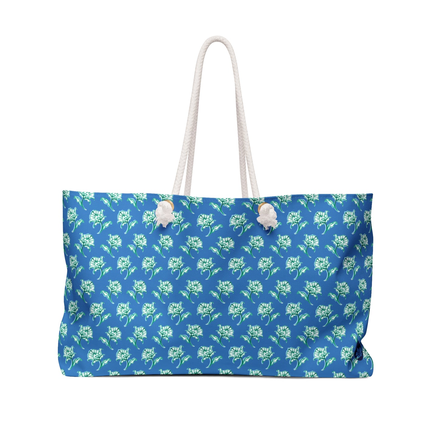 Watercolor Woodblock Weekender Tote