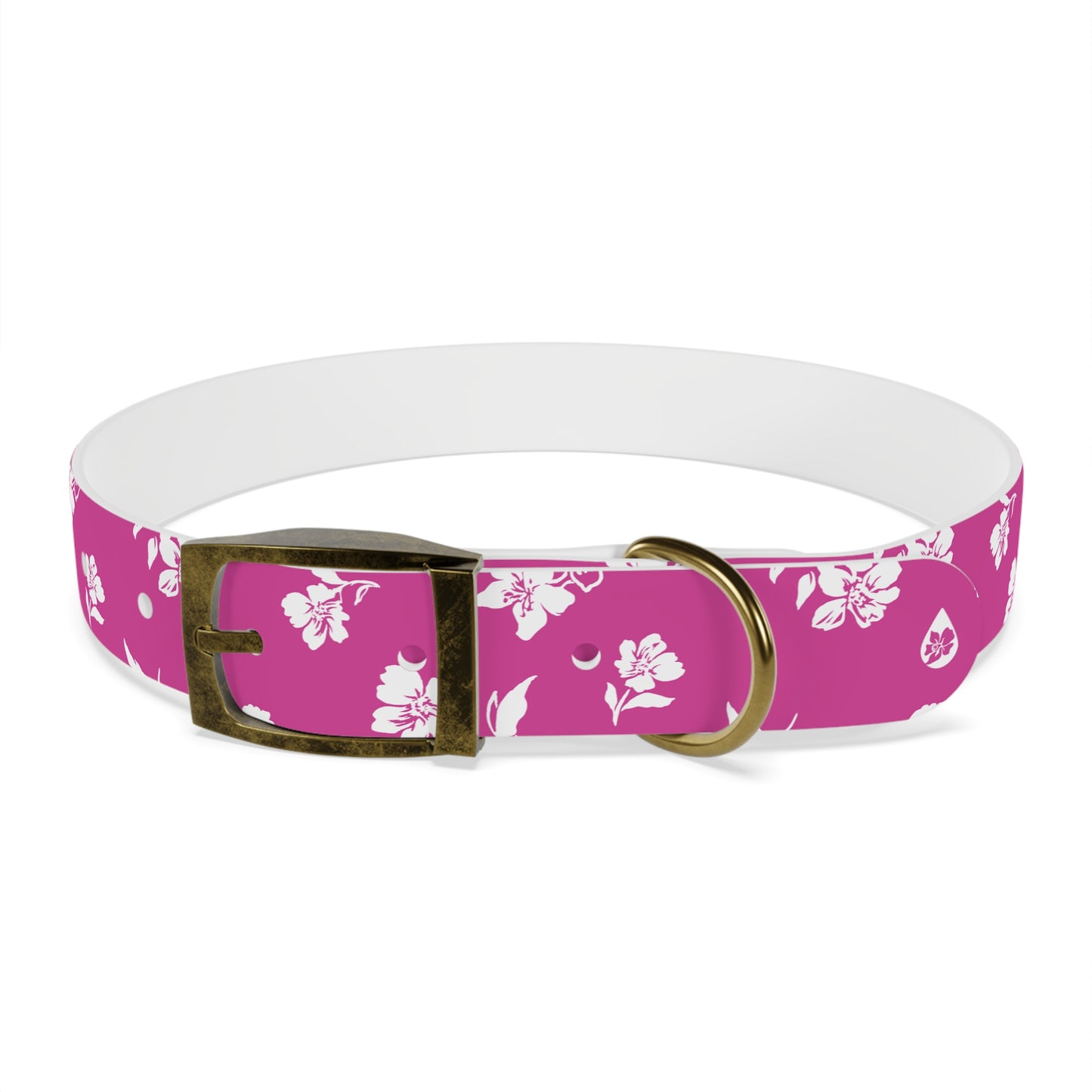 Inky Floral Dog Collar