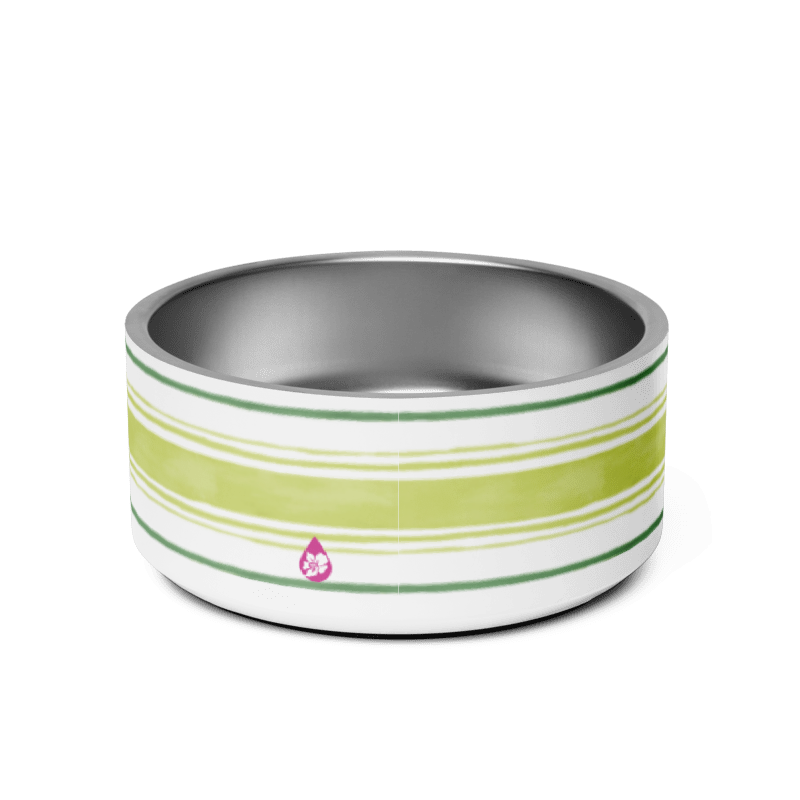 Painterly Stripe Pet Bowl