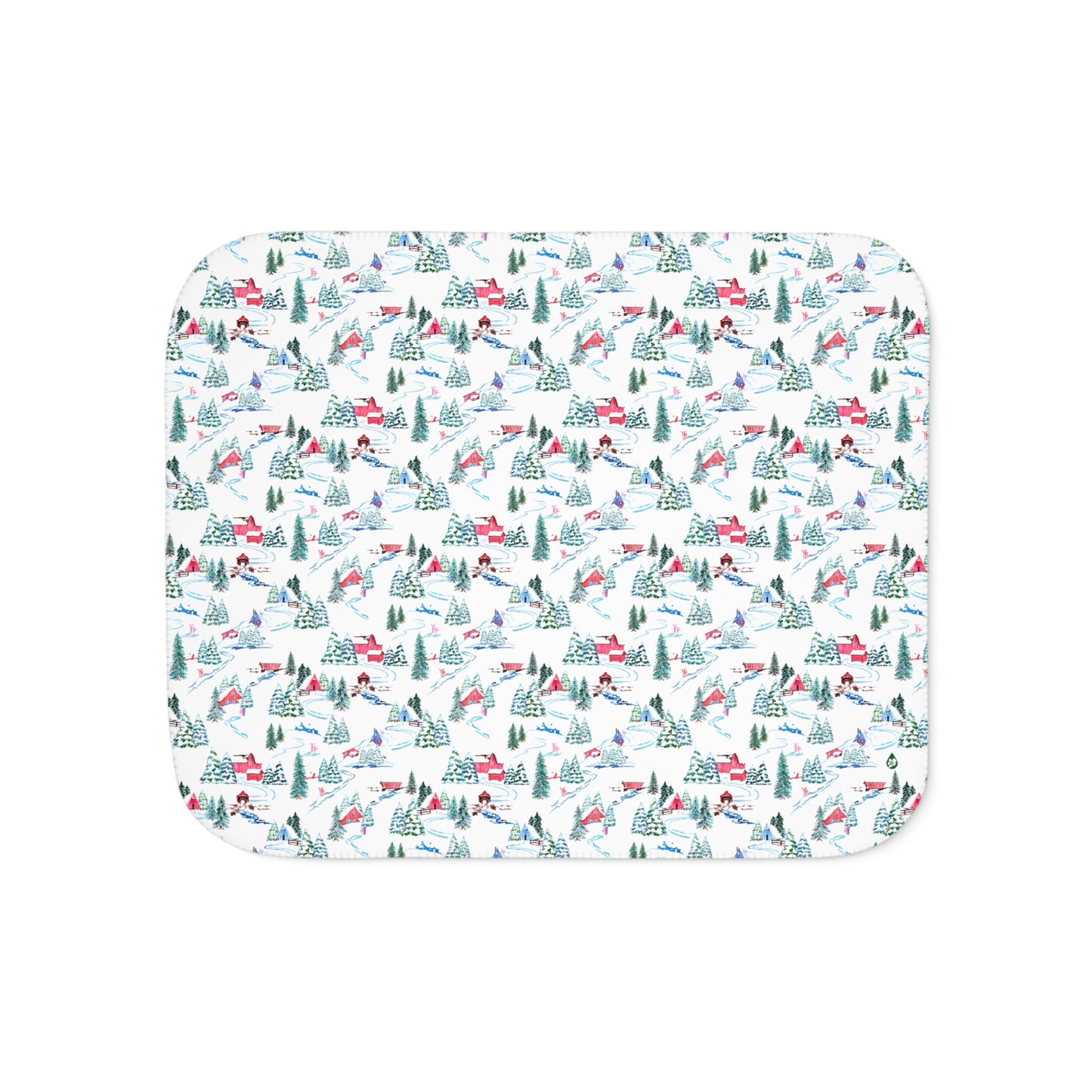 Ski Chalet Sherpa Blanket