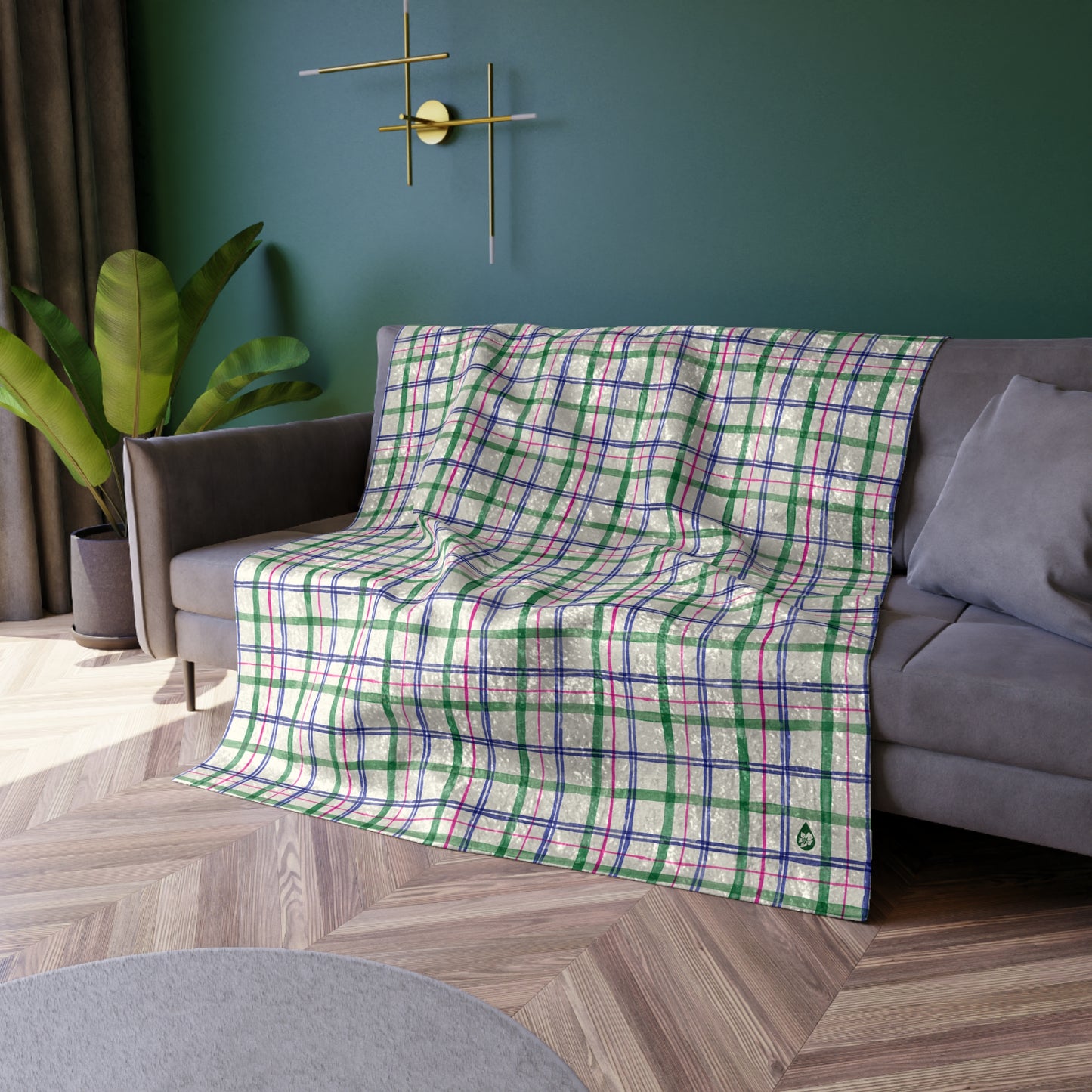 Alpine Plaid Velvet Blanket