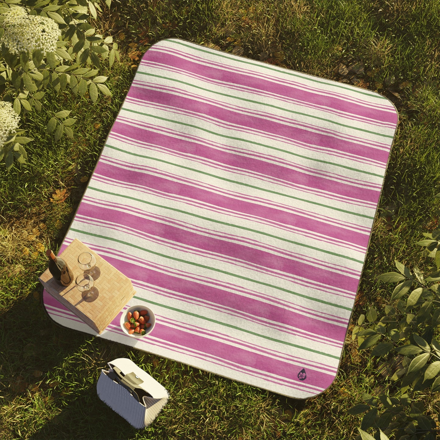 Painterly Stripe Picnic Blanket