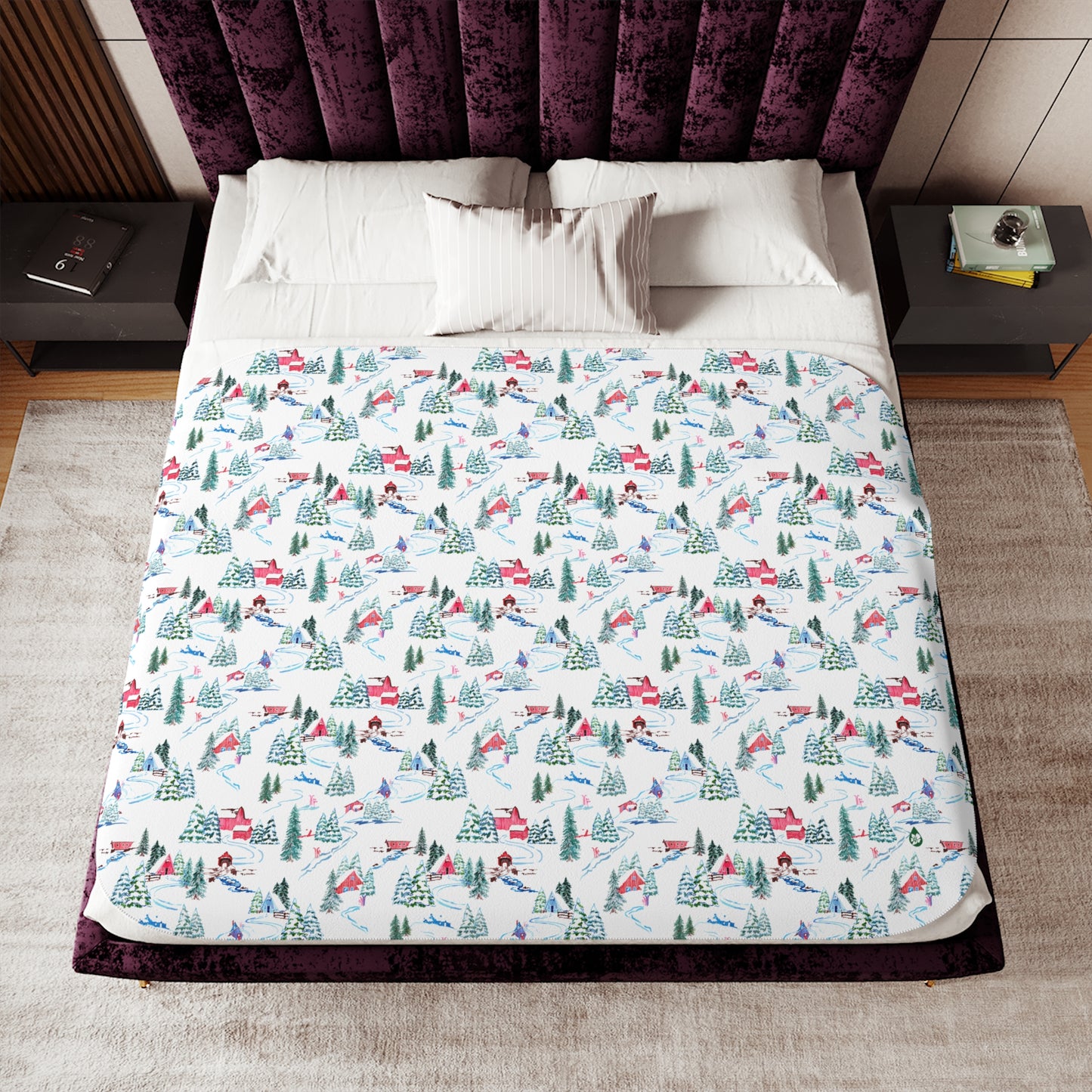 Ski Chalet Sherpa Blanket