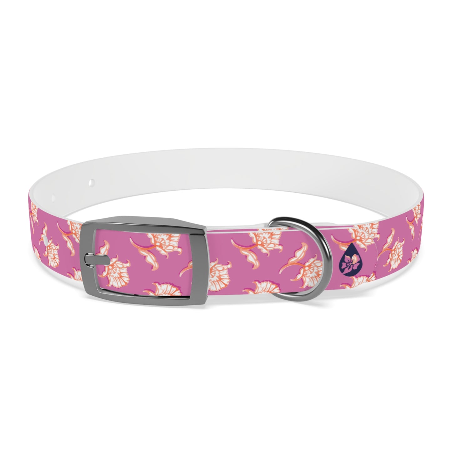 Watercolor Woodblock Dog Collar