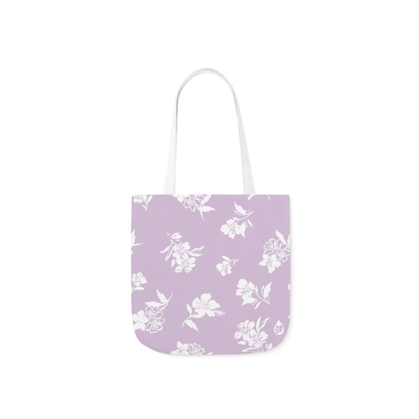 Inky Floral Canvas Tote Bag
