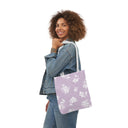 Inky Floral Canvas Tote Bag