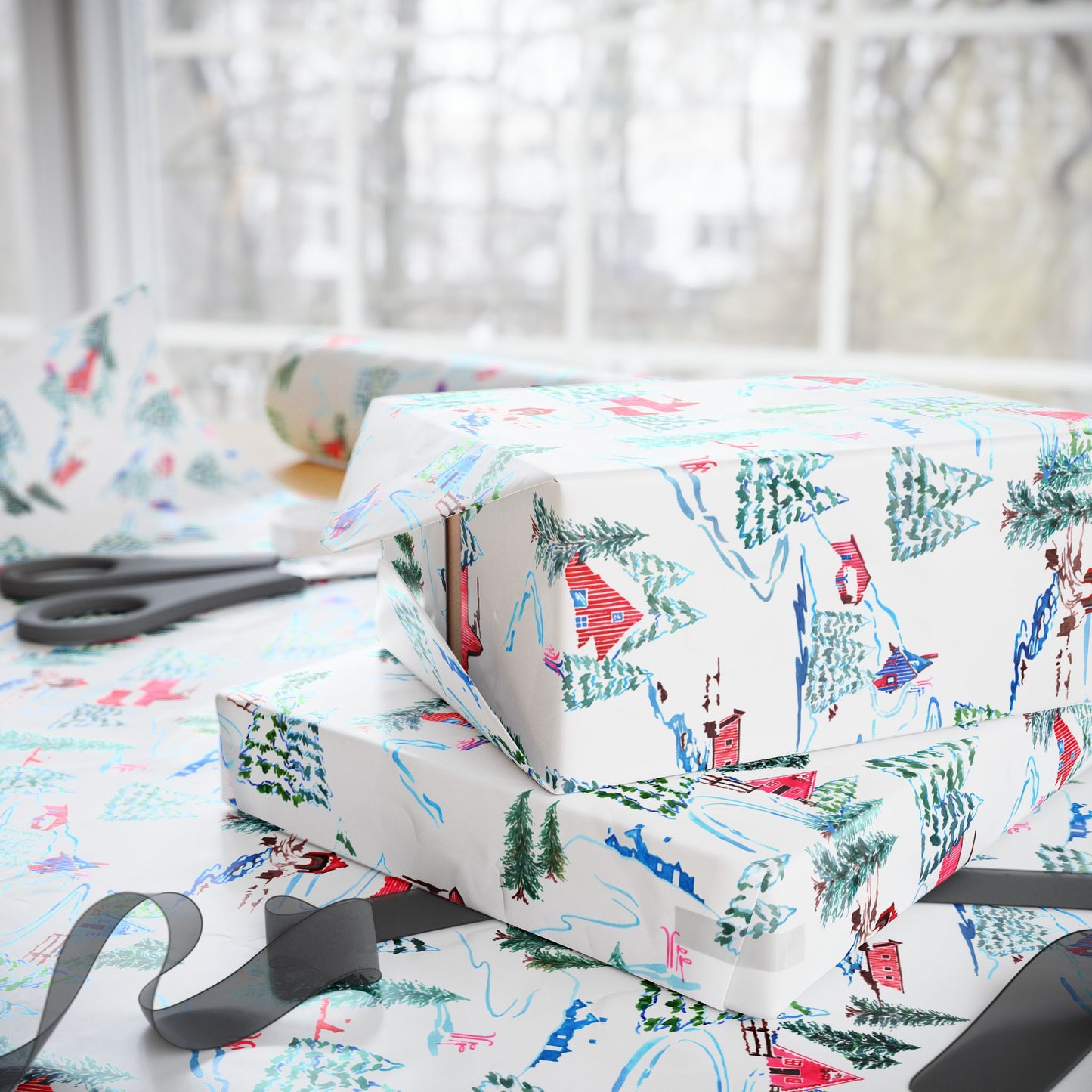Ski Chalet - Wrapping Paper