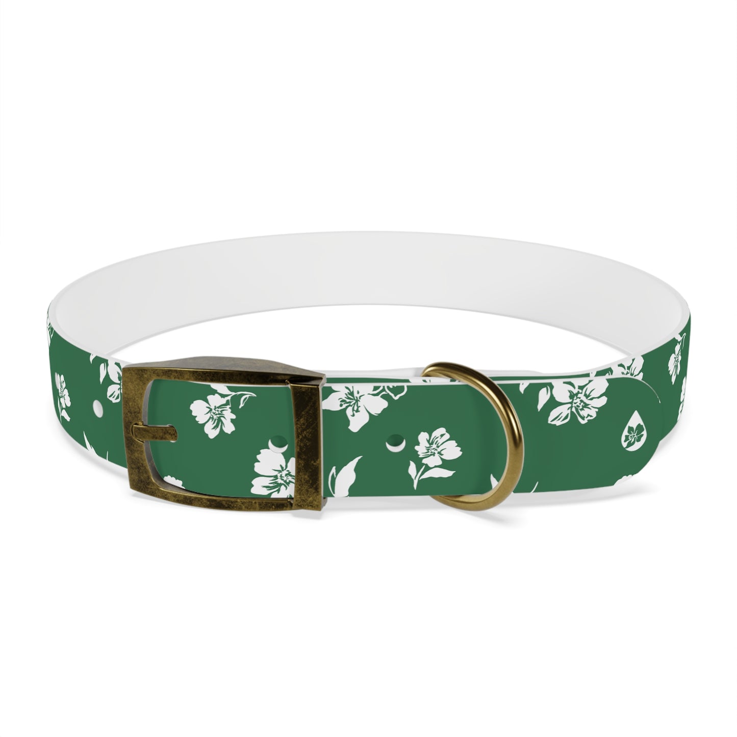 Inky Floral Dog Collar