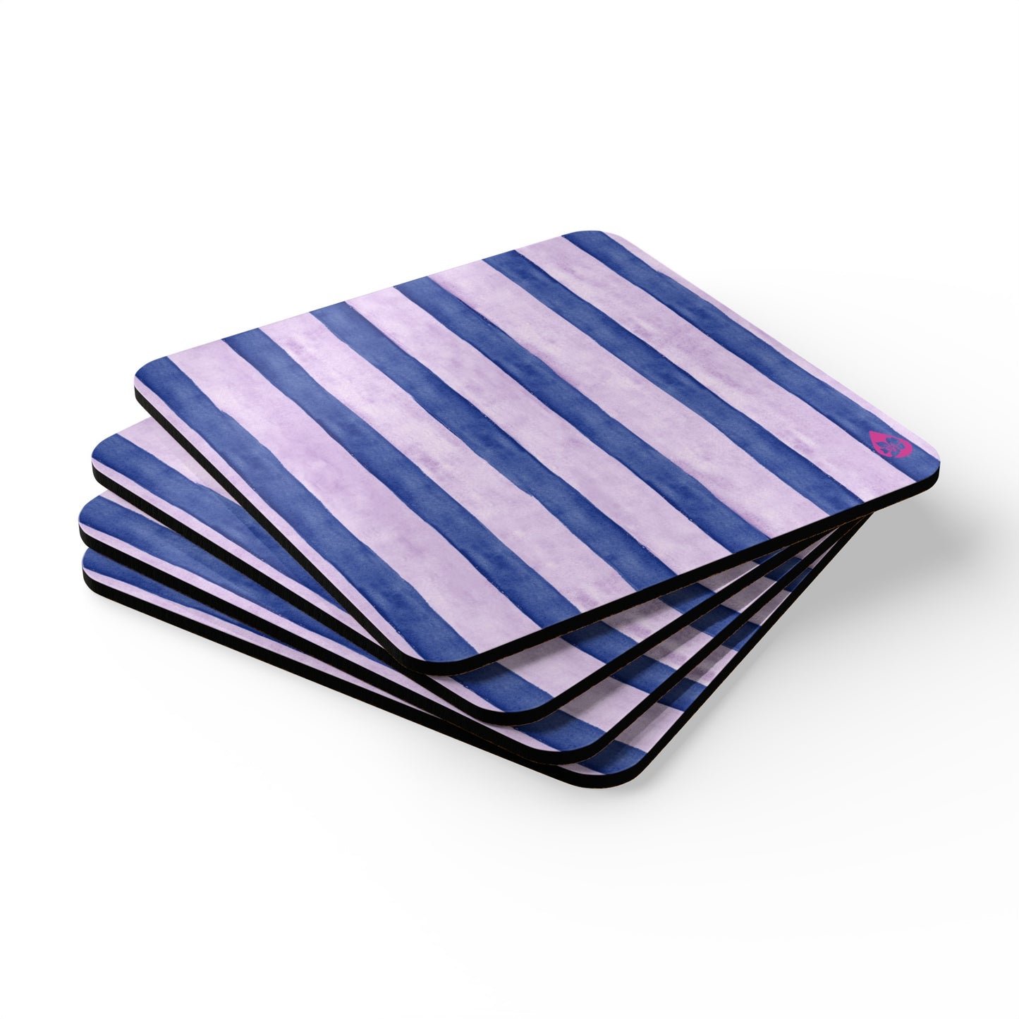 Painterly Stripe Coaster Set