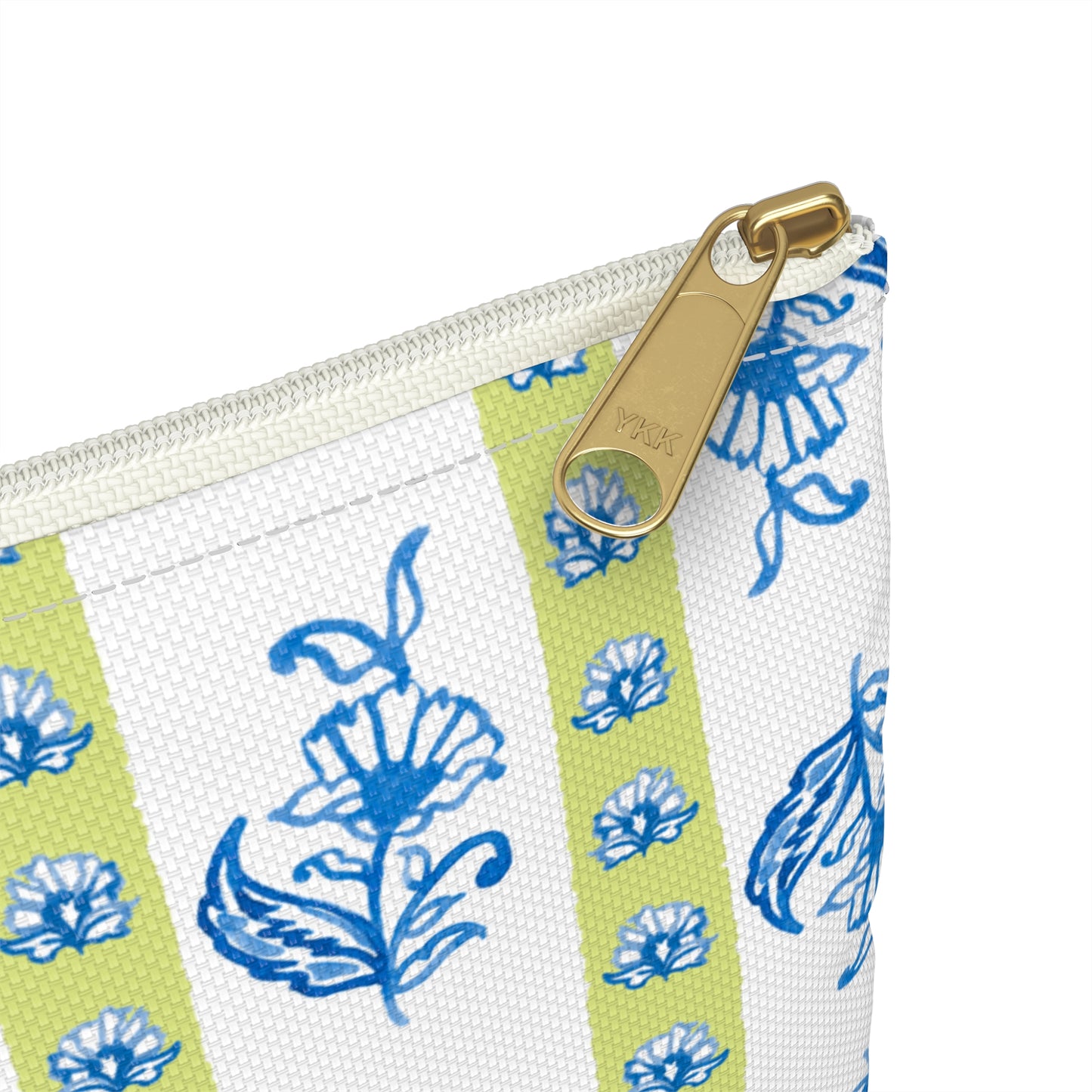 Watercolor Woodblock Striped Pouch