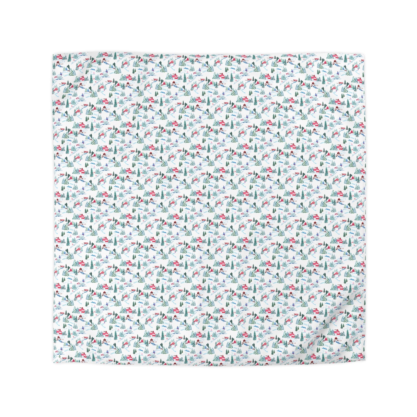 Ski Chalet Microfiber Duvet Cover
