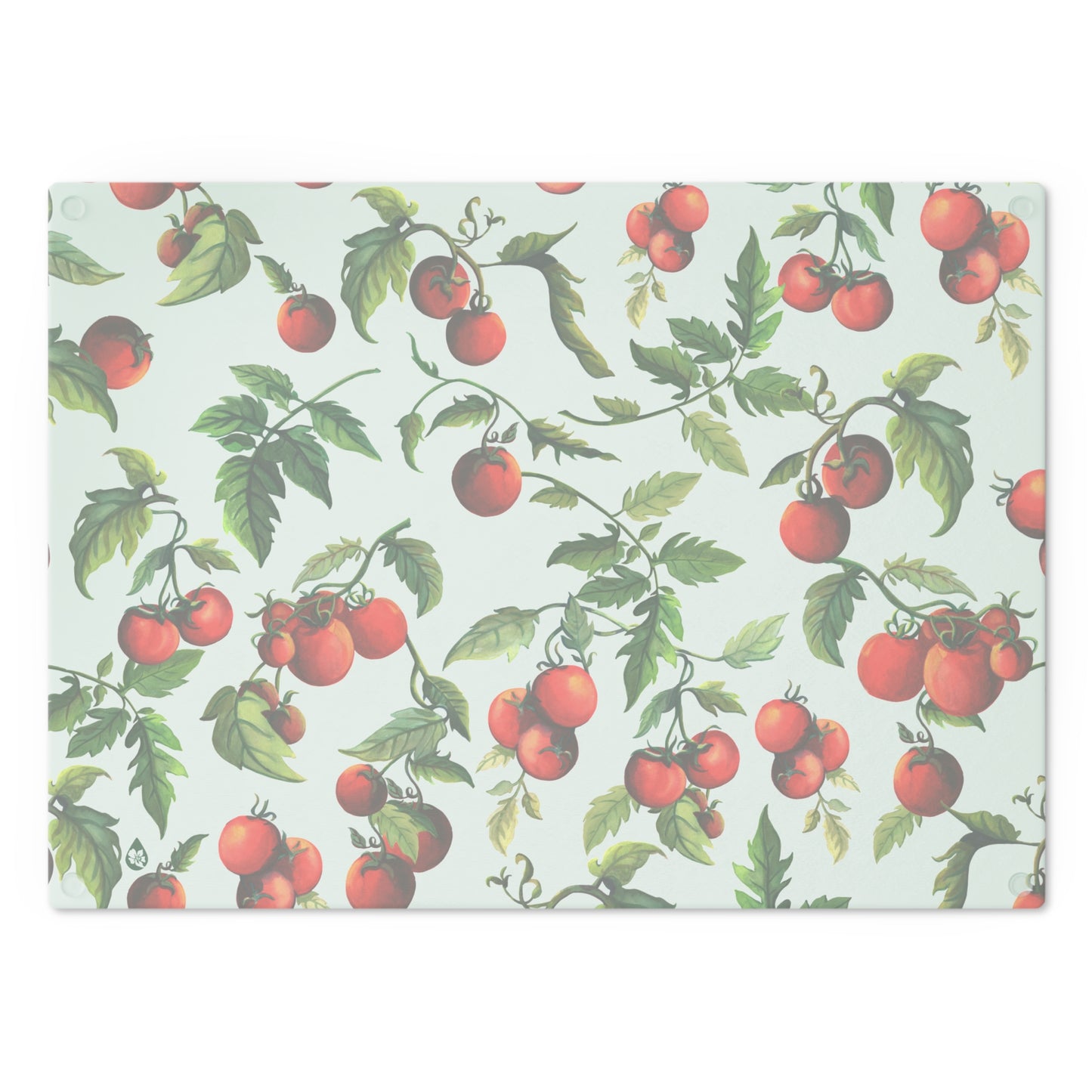 Back view of Tomato Tomato Cutting Board