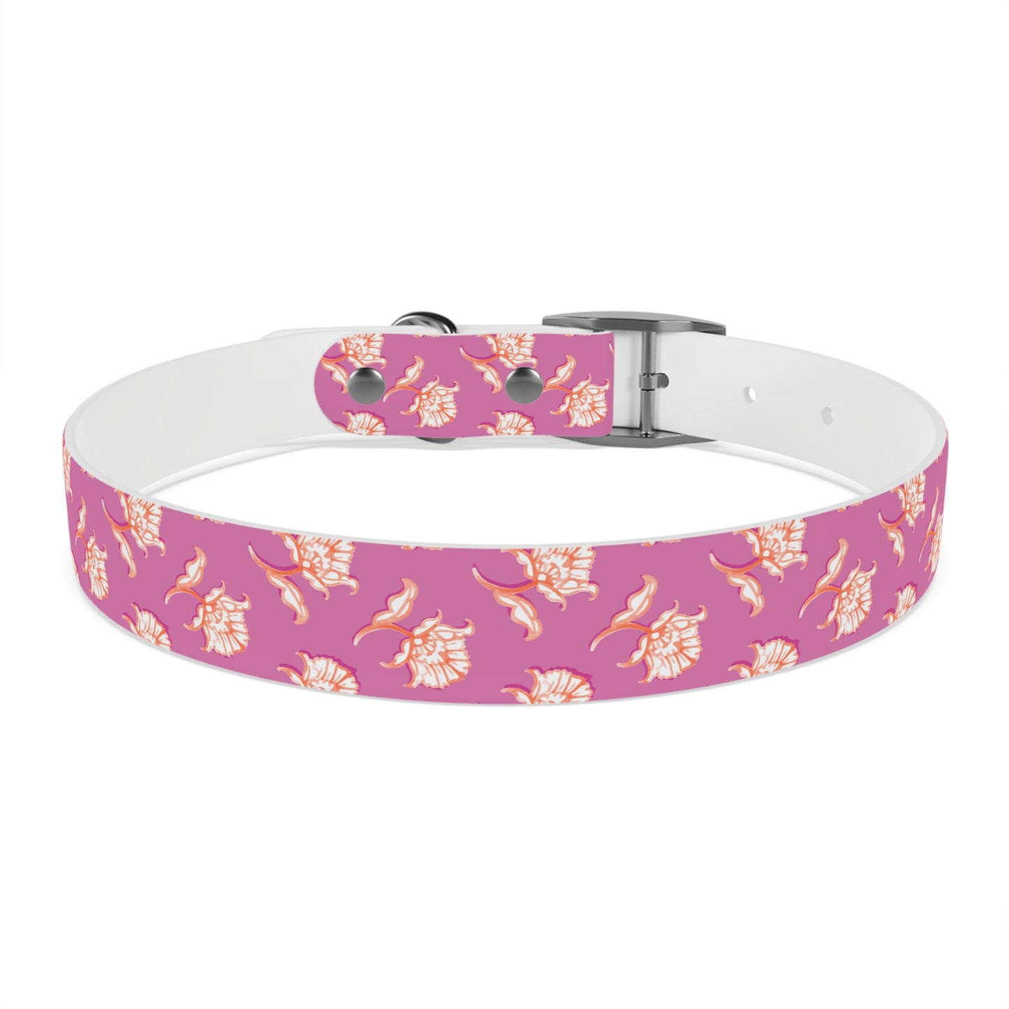 Watercolor Woodblock Dog Collar