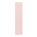Watercolor Woodblock Striped Patterned Table Runner 16x72 in Peony and Sherbert