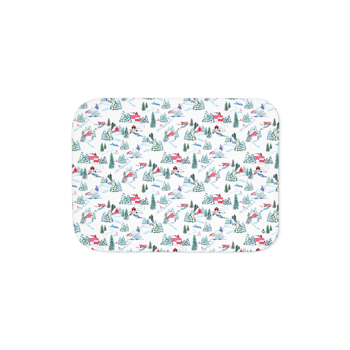 Ski Chalet Sherpa Blanket