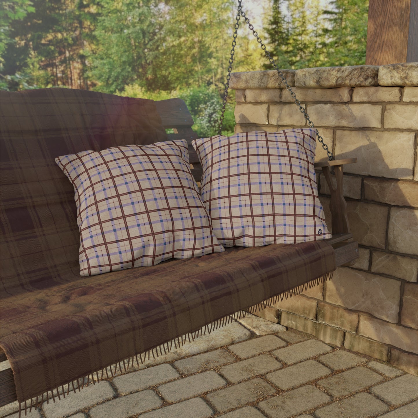 Harvest Plaid Outdoor Pillows