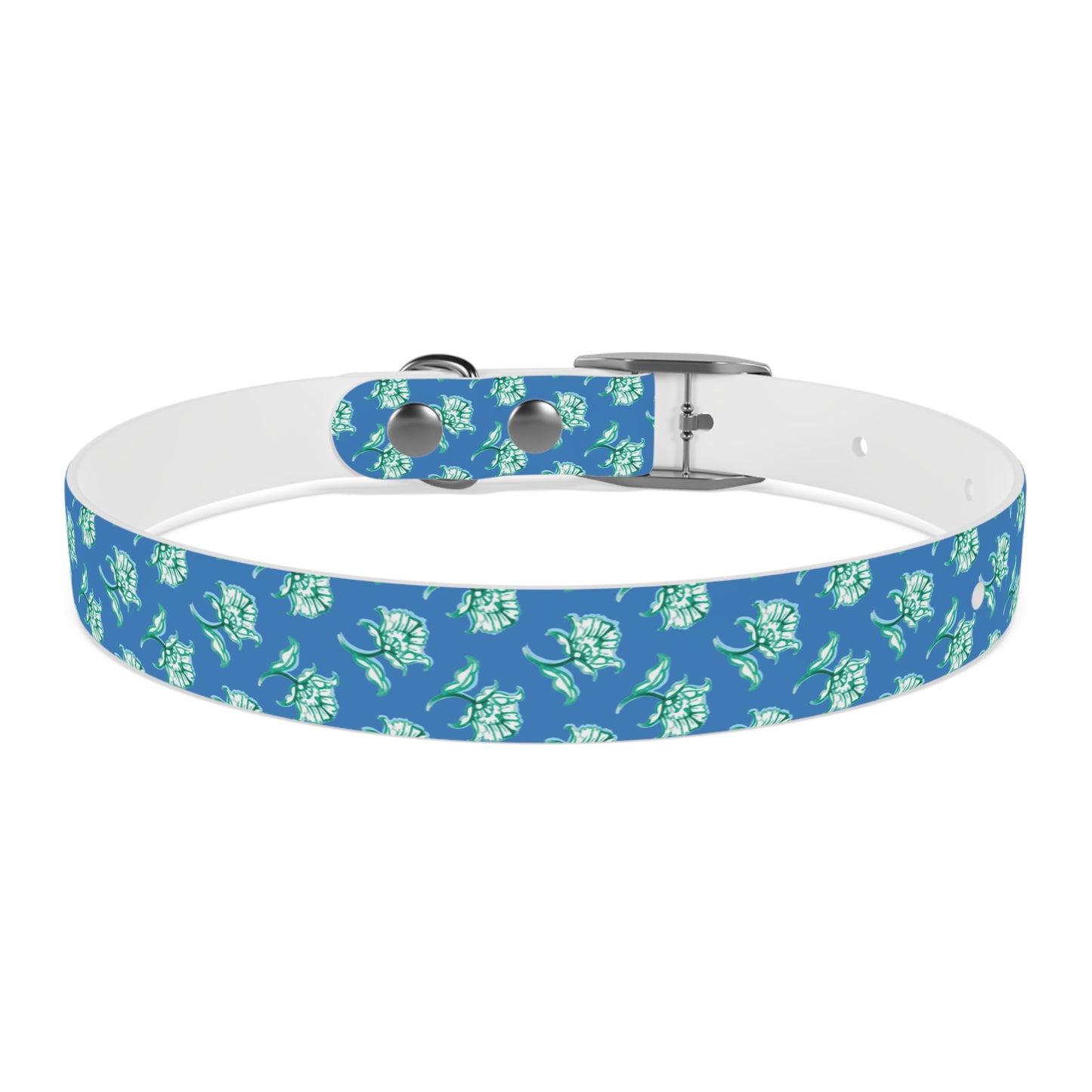 Watercolor Woodblock Dog Collar