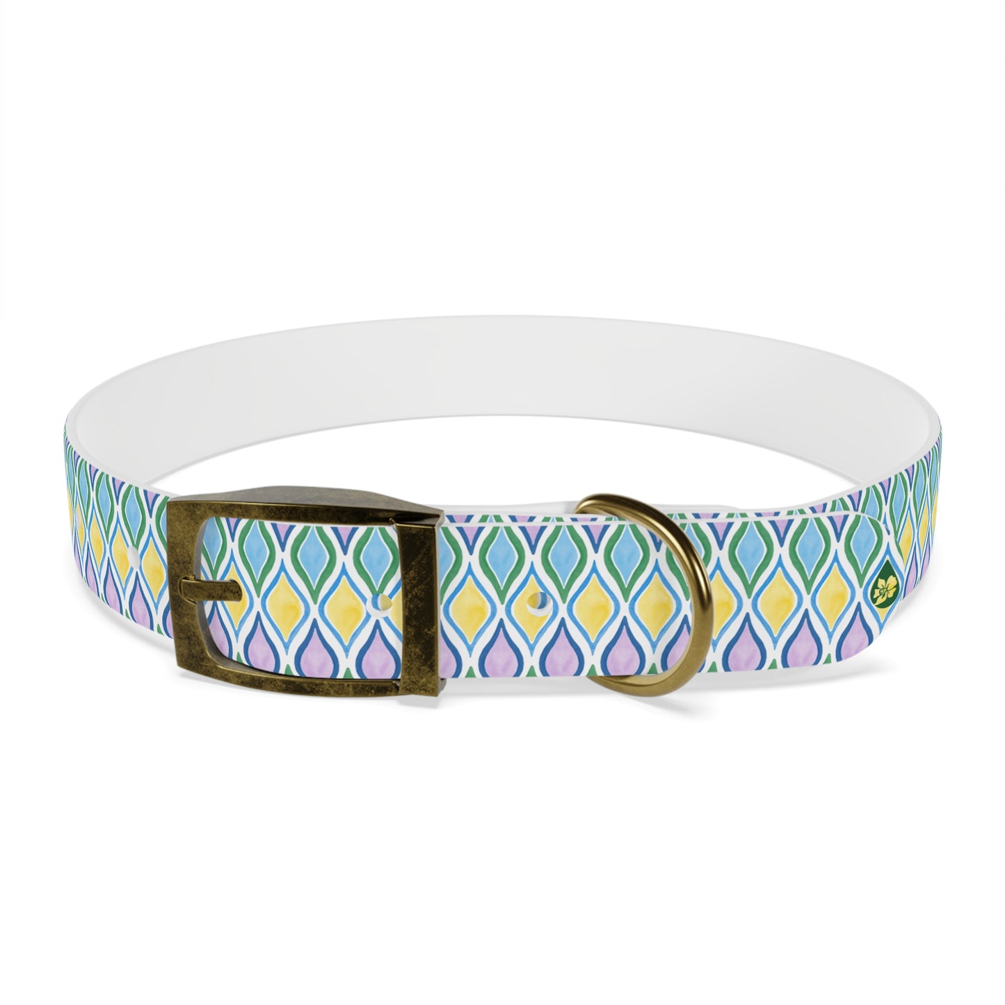 Painted Geo Dog Collar