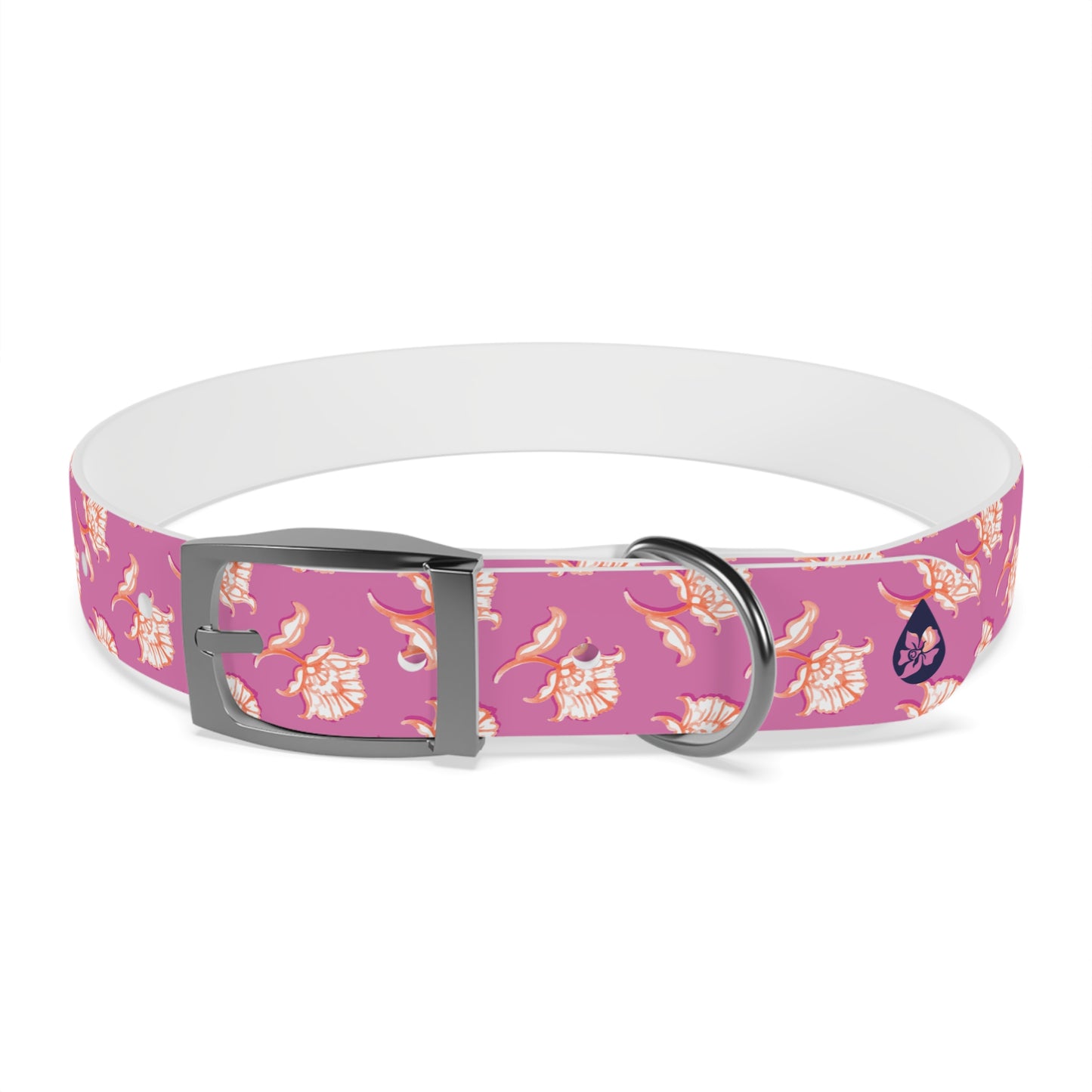 Watercolor Woodblock Dog Collar