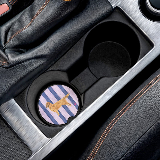 Good Dog Painted Stripe Car Coaster