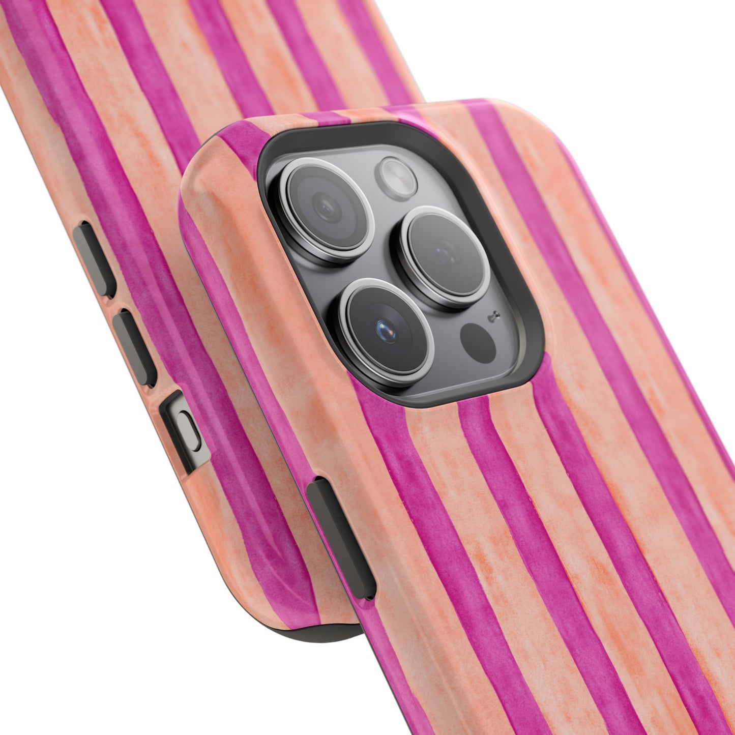 ood Dog Peony and Orange Striped Phone Case Iphone 15 Pro