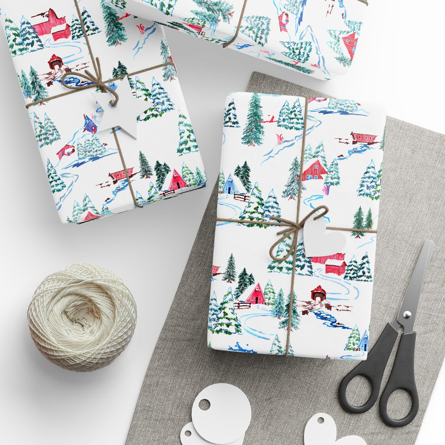 Ski Chalet - Wrapping Paper