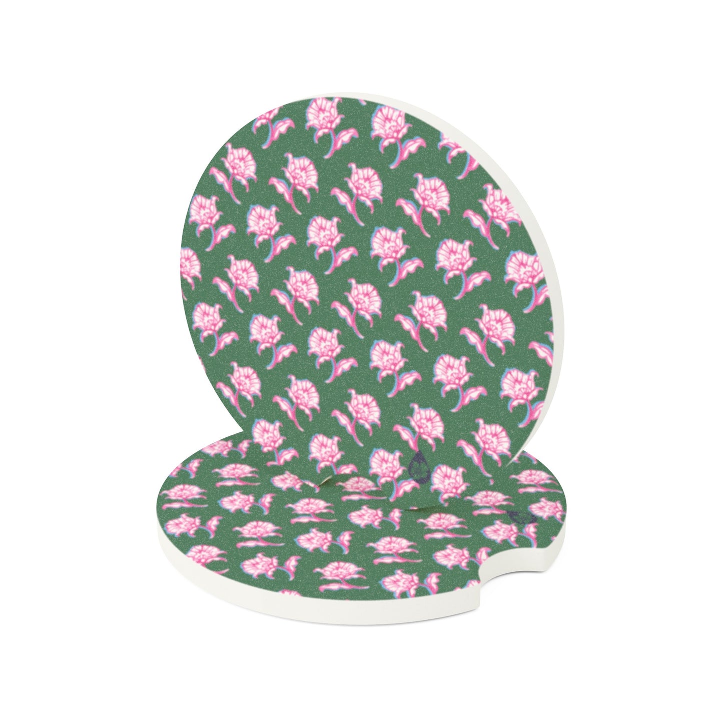 Watercolor Woodblock Car Coasters