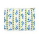 Watercolor Woodblock Striped Pouch