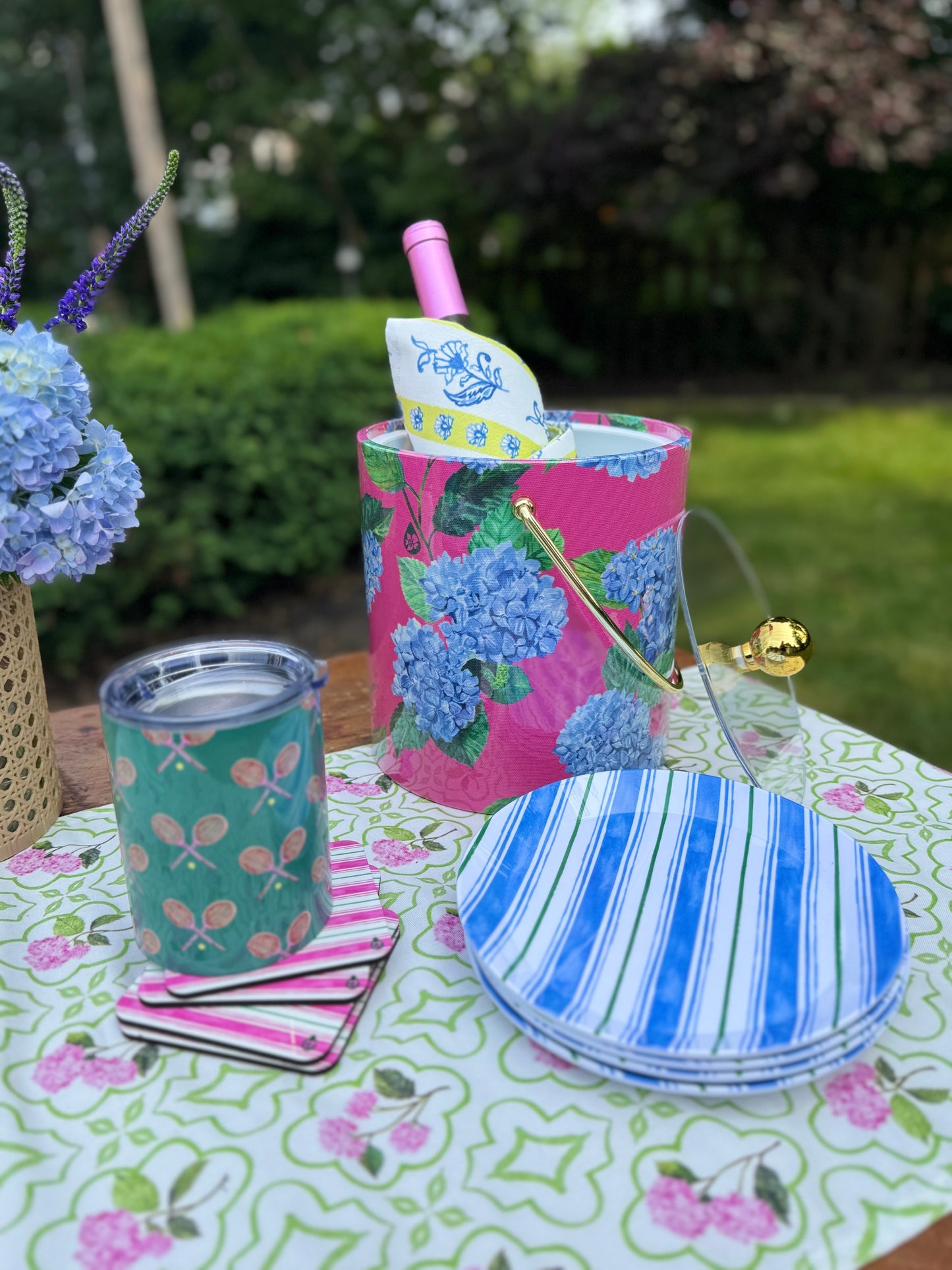 Hydrangea Ice Bucket