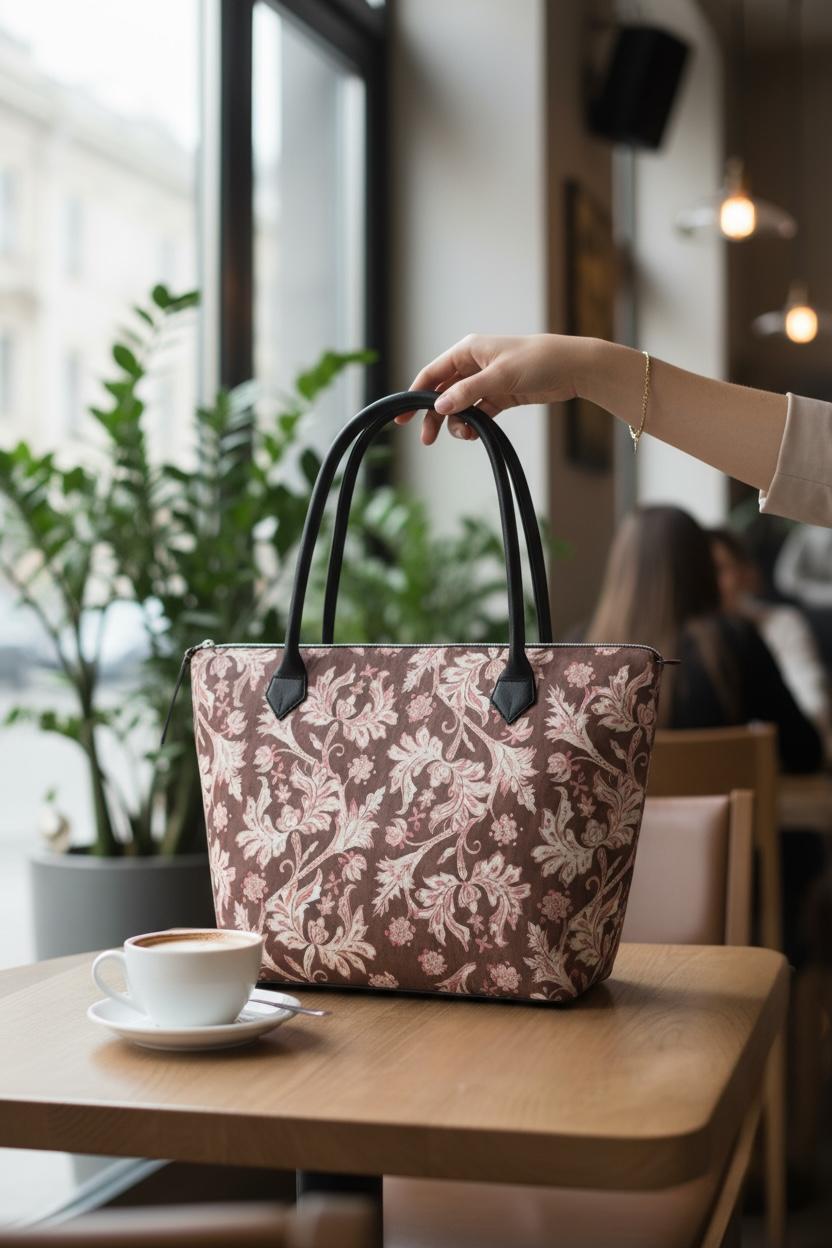 Heritage Block Leather Handbag