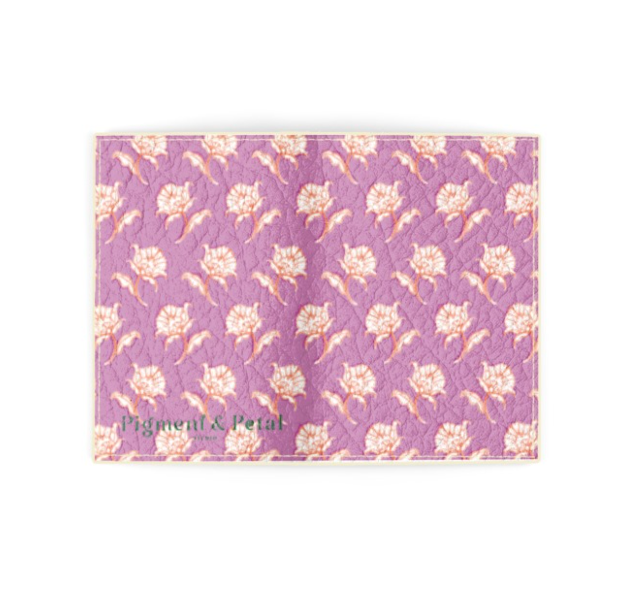 Watercolor Woodblock Passport Cover