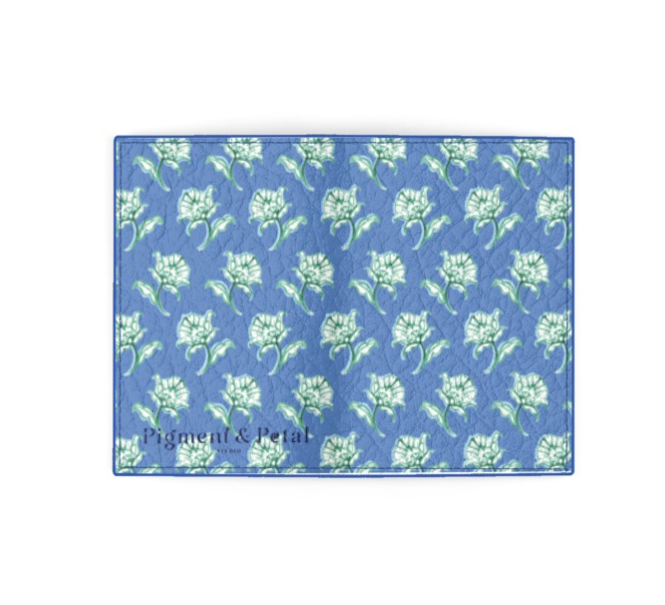Watercolor Woodblock Passport Cover