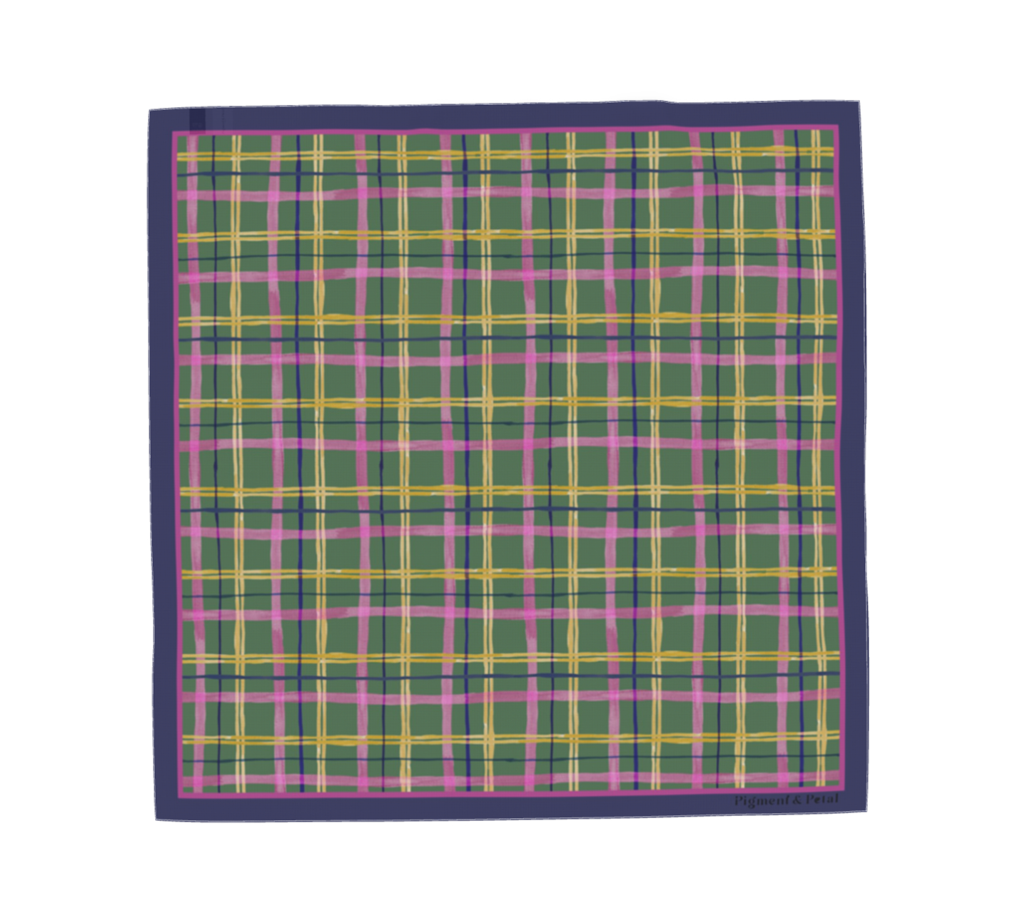 Alpine Plaid Silk Scarf