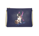 Snow Dog Leather Crossbody Bag