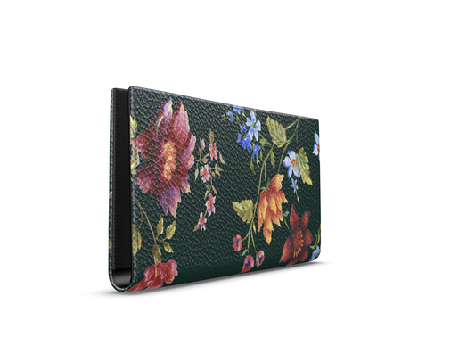Midnight Bloom Leather Wallet