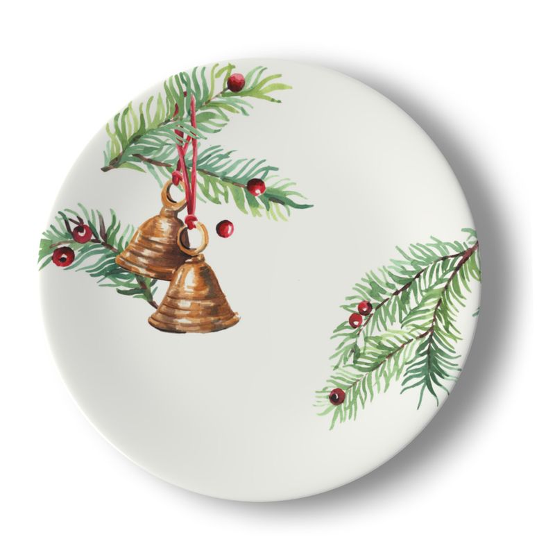 Winter Berries Bone China Salad Plate Set (8)