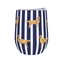 Good Dog Prep Stripe Wine Tumbler