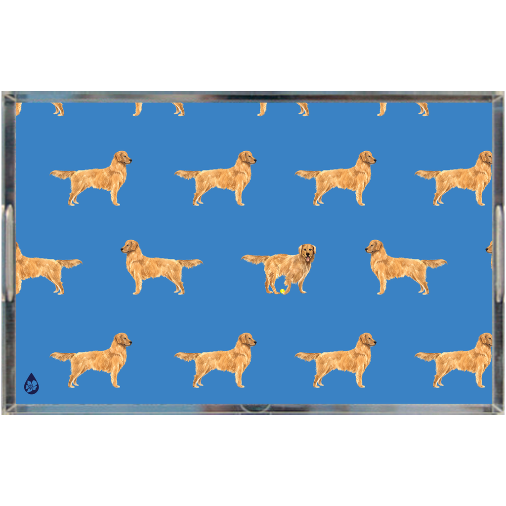 Good Dog 11x17 Cloudless Sky Blue Lucite Tray