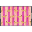 Good Dog Painted Stripe Lucite Tray
