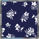 Inky Floral Lucite Tray