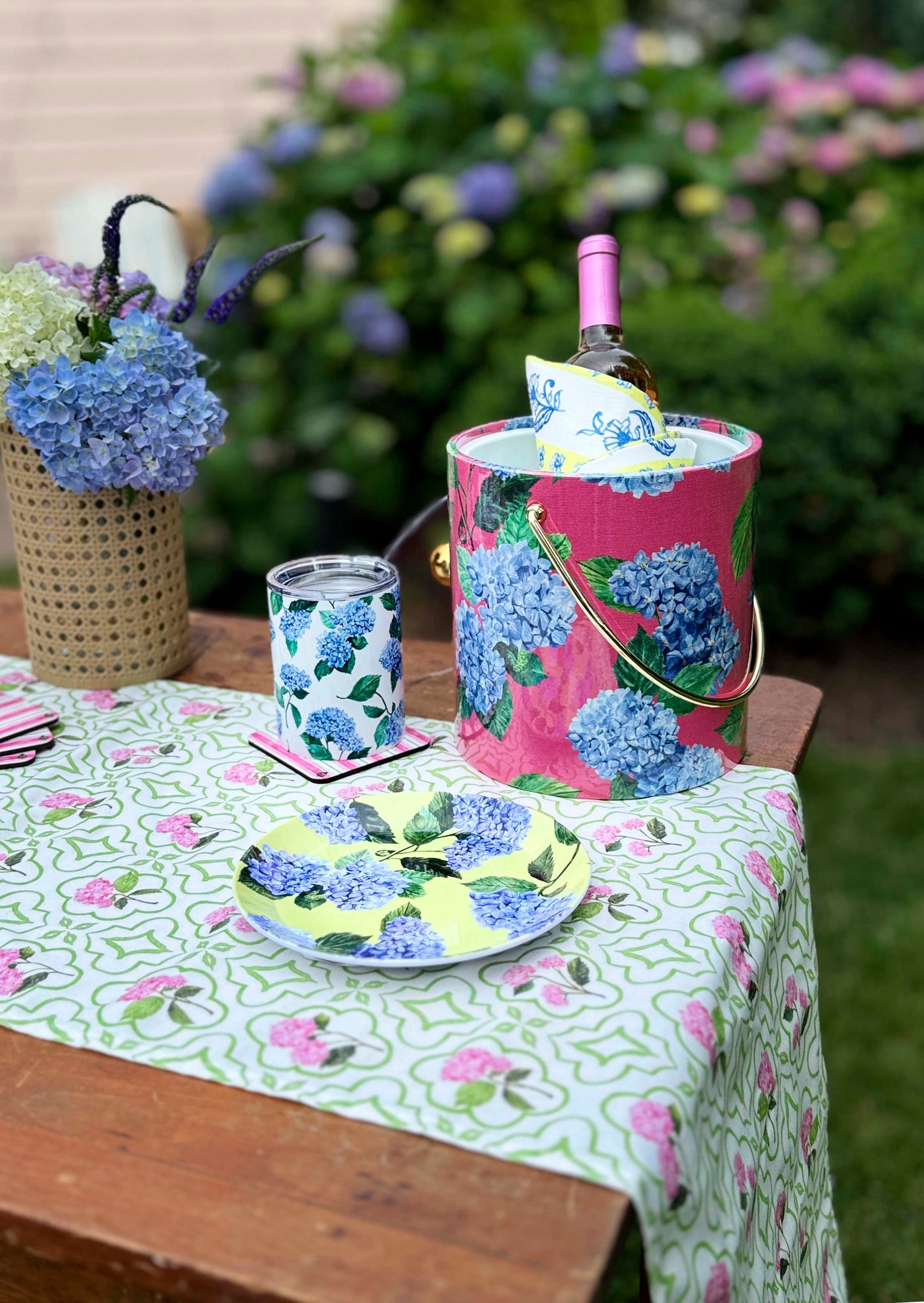 Hydrangea Ice Bucket