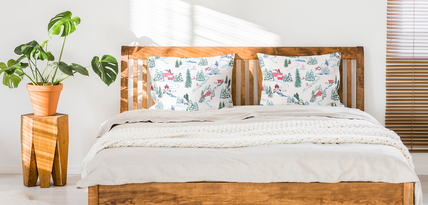 Ski Chalet Standard Pillow Case