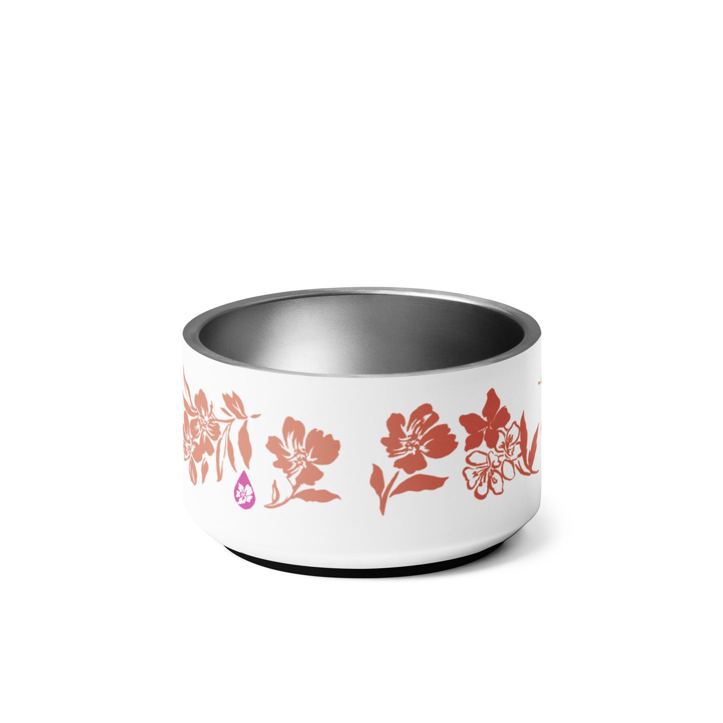 Inky Floral Pet bowl
