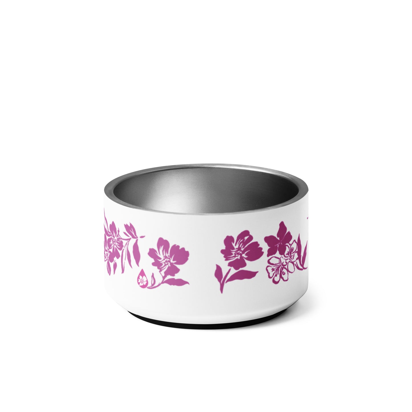 Inky Floral Pet bowl