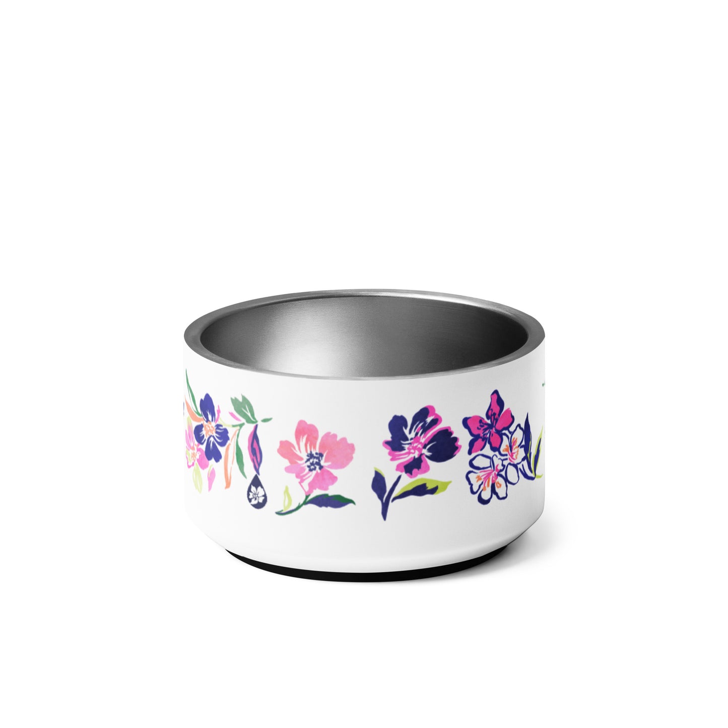 Inky Floral Pet bowl
