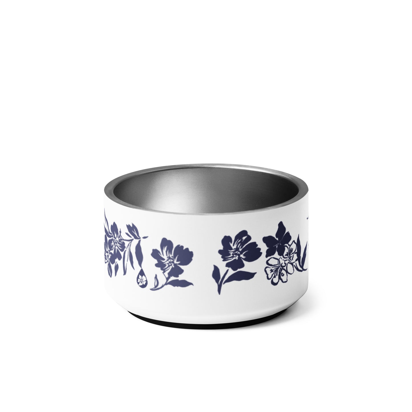 Inky Floral Pet bowl