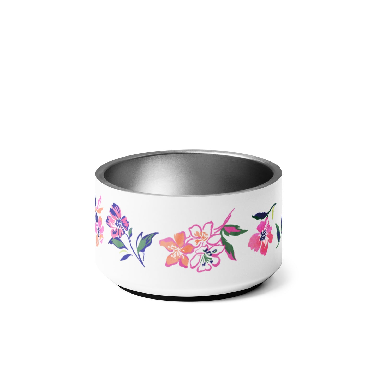 Inky Floral Pet bowl