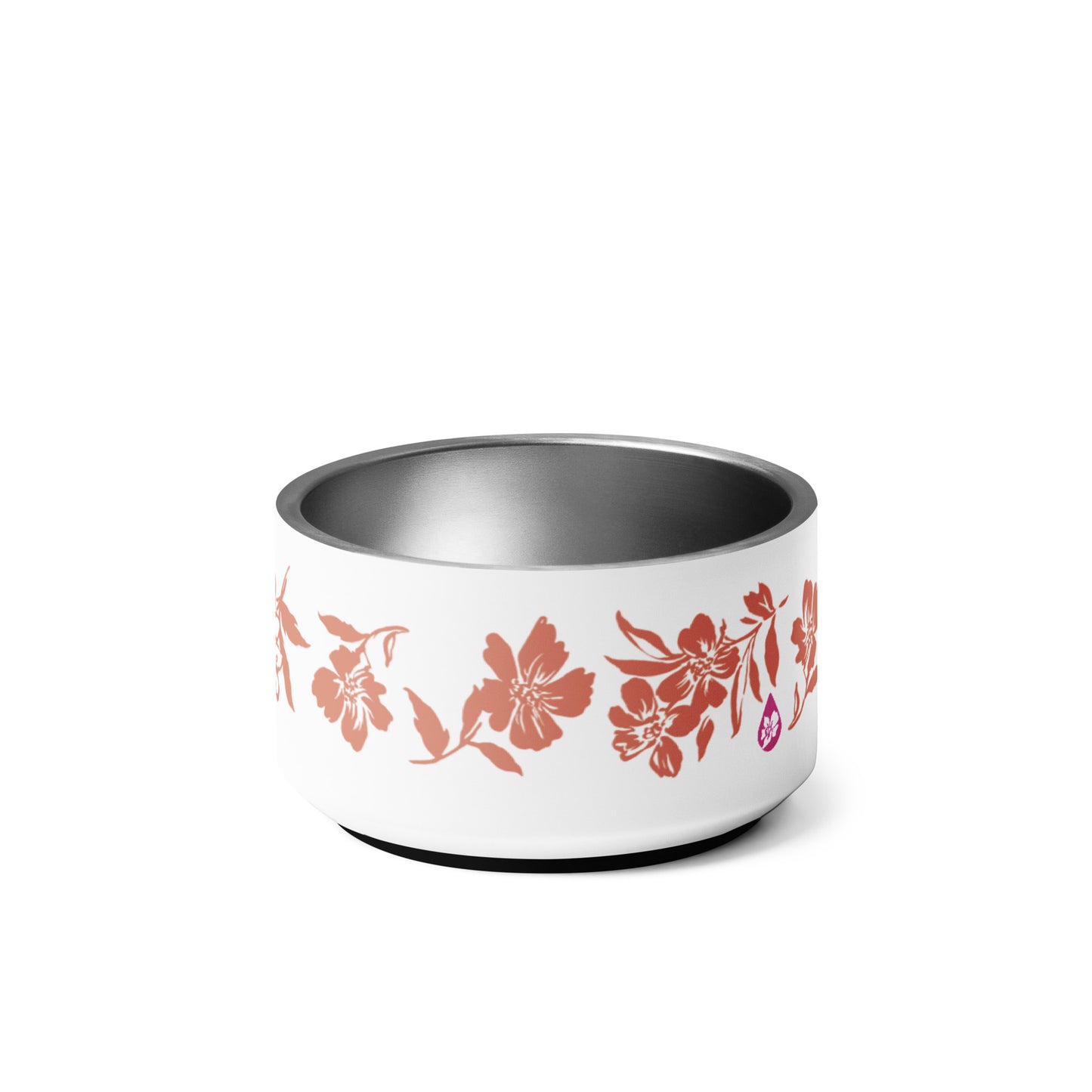 Inky Floral Pet bowl