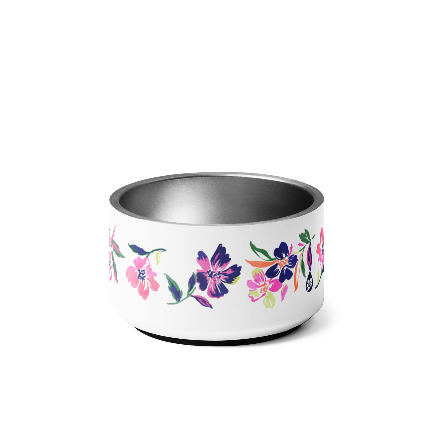 Inky Floral Pet bowl