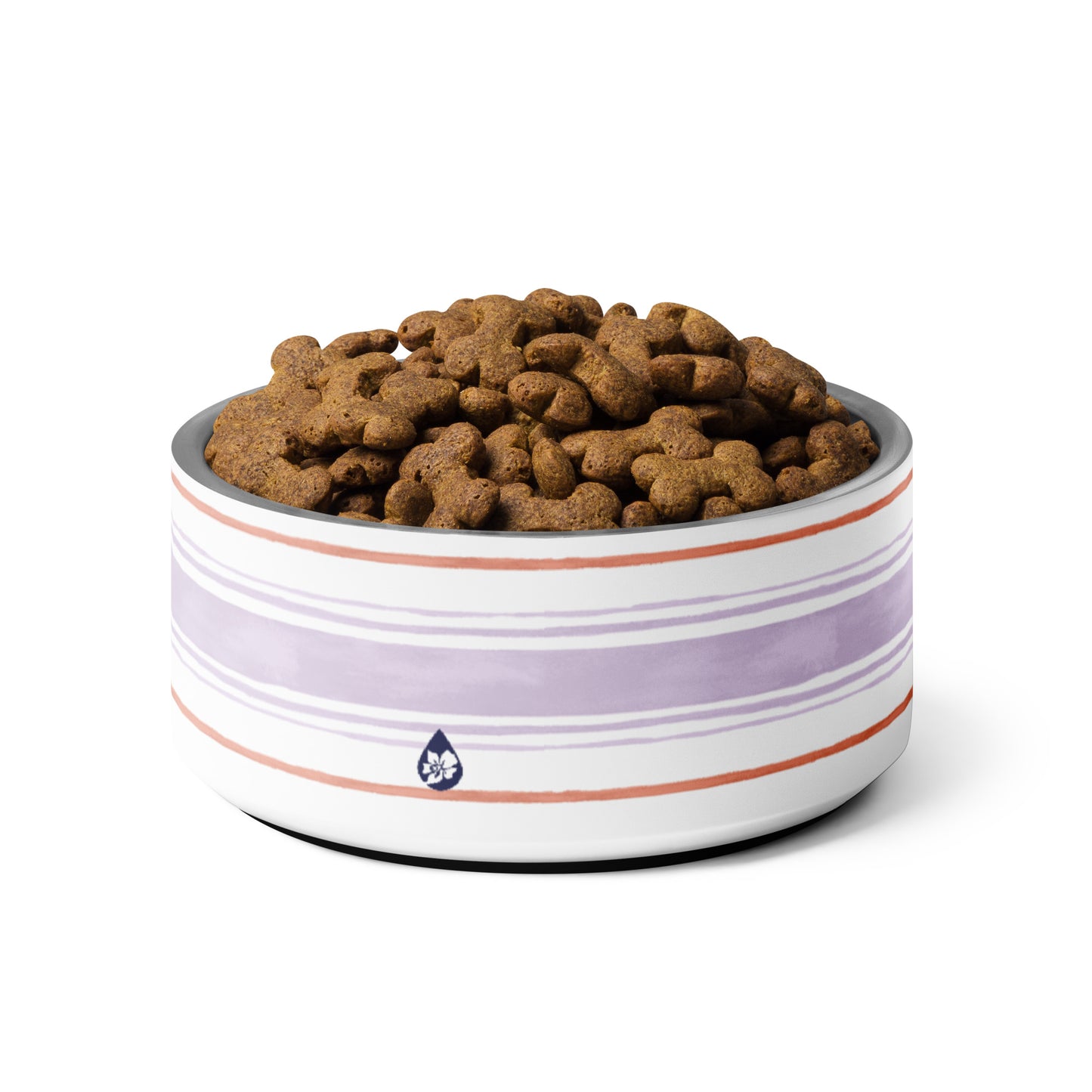 Painterly Stripe Pet Bowl